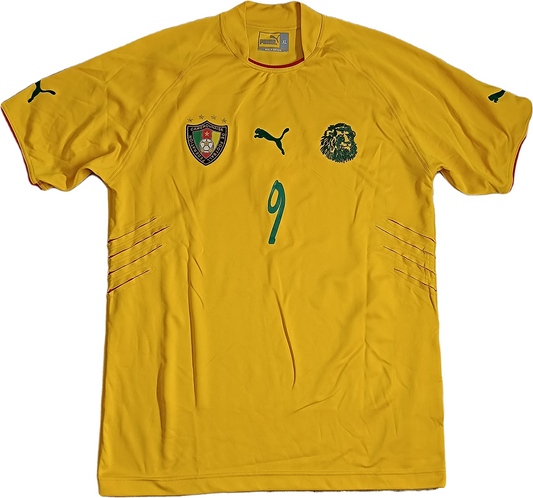 maglia calcio vintage Cameroon Eto'o #9 PUMA World Cup 2004-2006