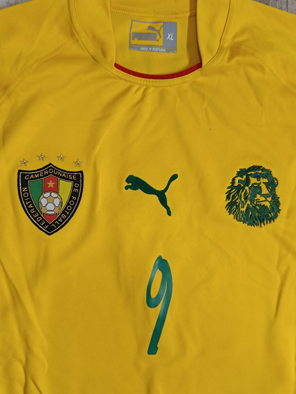 maglia calcio vintage Cameroon Eto'o #9 PUMA World Cup 2004-2006