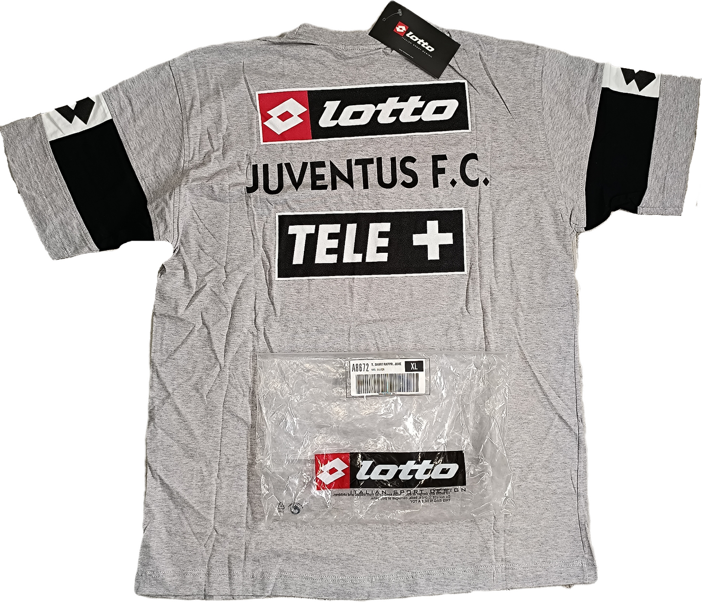 maglia calcio juventus Lotto 2000 2001 XL training Worn TELE+ jersey vintage