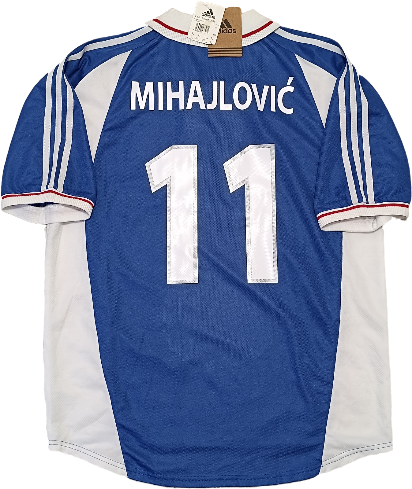 maglia calcio vintage Jugoslavia Adidas EURO 2000 MIHAJLOVIC #11 home *NEW* L