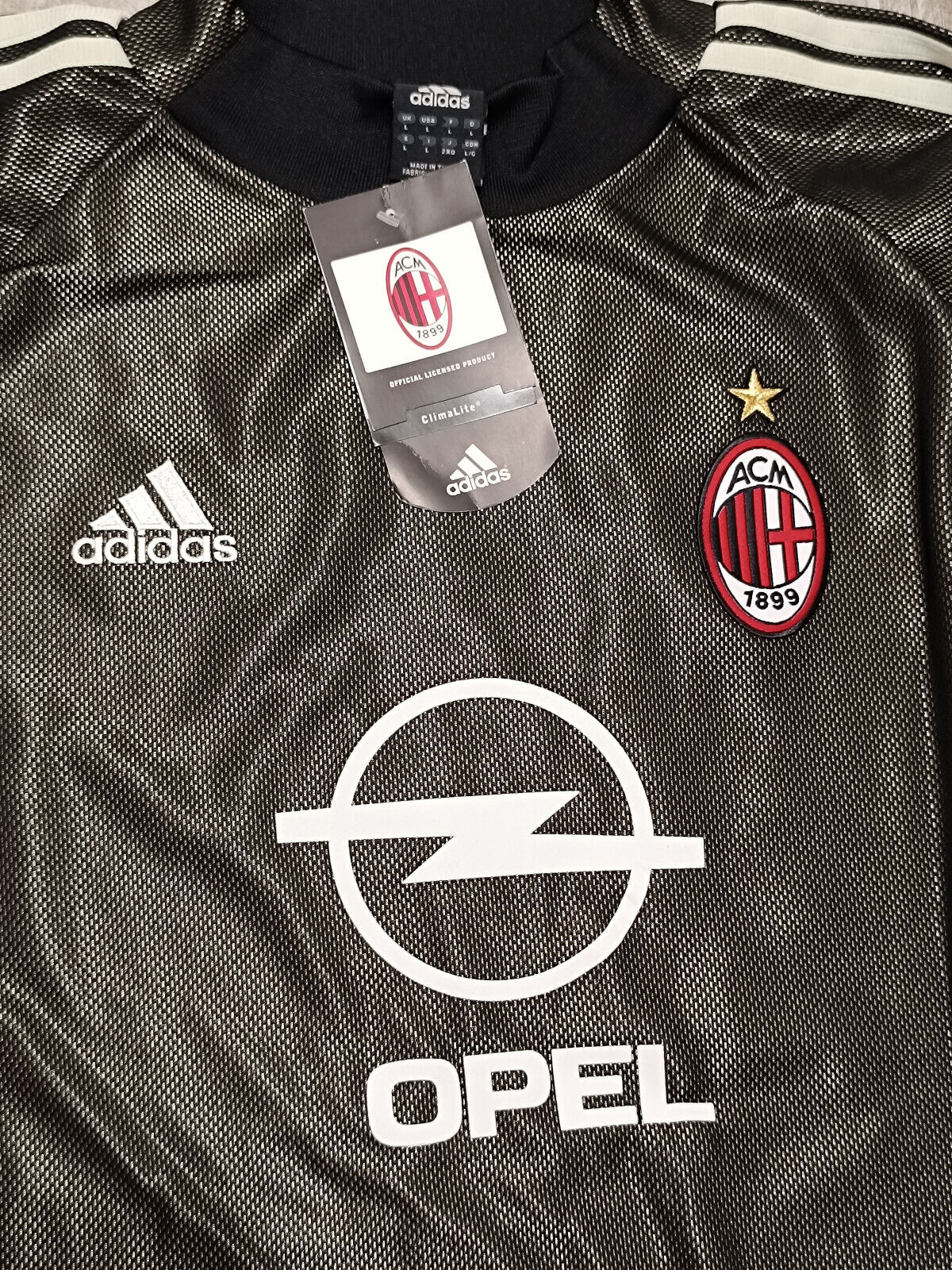 maglia calcio Dida AC Milan 2002 2003 Opel Adidas portiere goalkeeper L