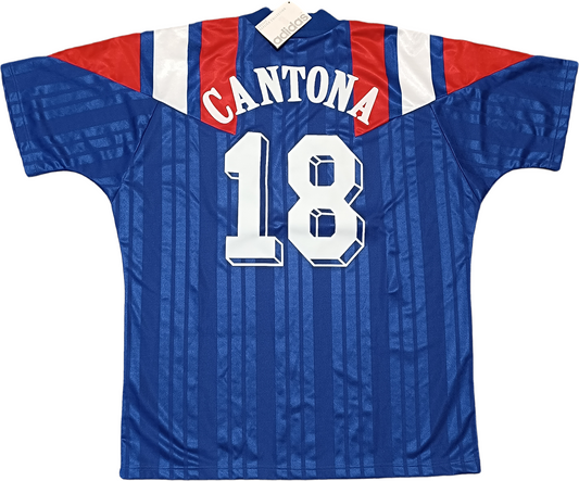 maillot France vintage CANTONA maglia calcio adidas EURO 1992 Equipment XL *NEW*