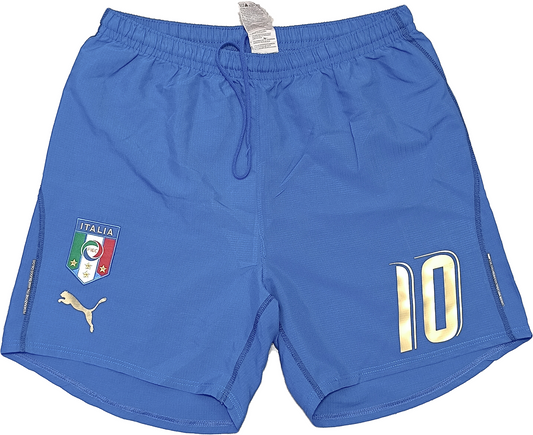 pantaloncini italia puma calcio shorts TOTTI DEL PIERO DE ROSSI 2007 World Cup