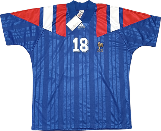 maillot France vintage CANTONA maglia calcio adidas EURO 1992 Equipment XL *NEW*