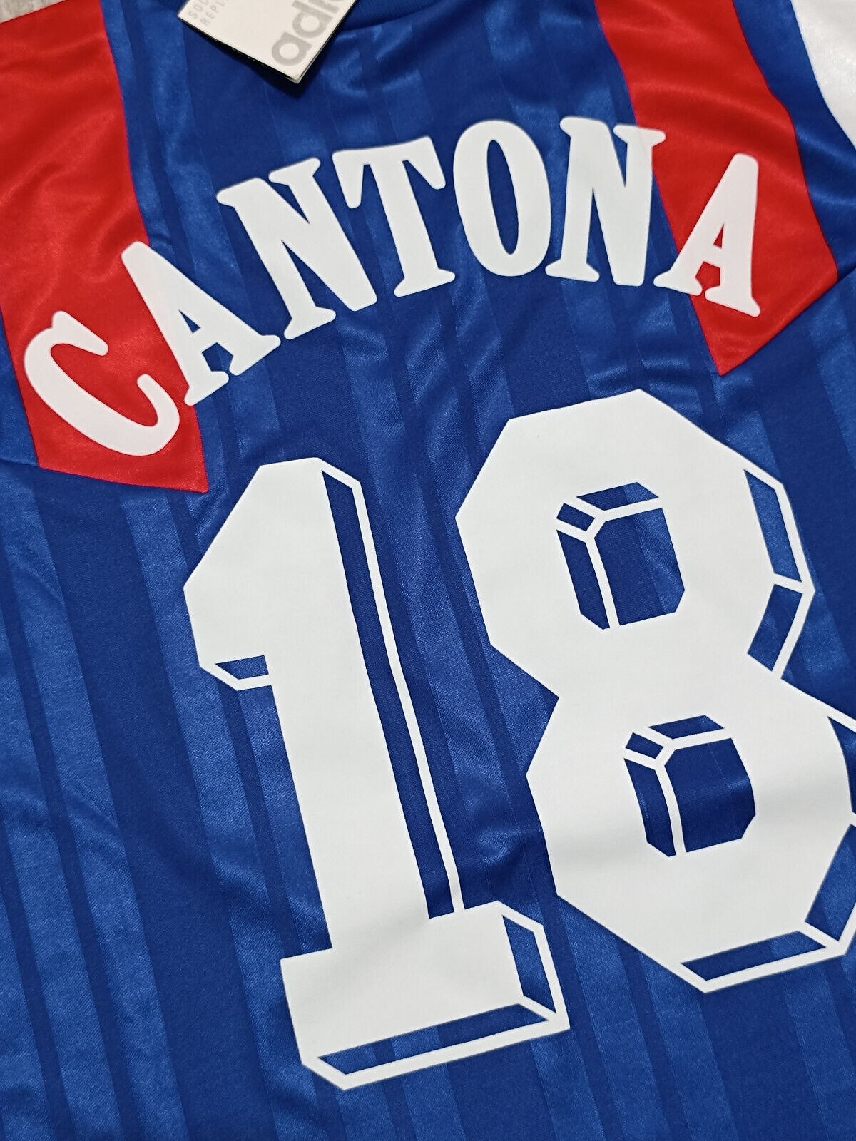 maillot France vintage CANTONA maglia calcio adidas EURO 1992 Equipment XL *NEW*