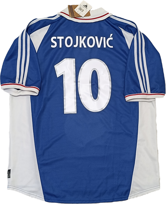 maglia calcio vintage Jugoslavia Adidas EURO 2000 STOJKOVIC #10 home *NEW*