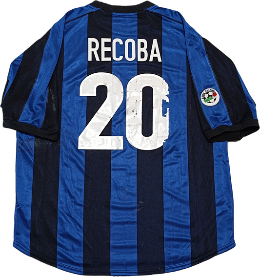 maglia calcio Inter vintage RECOBA Pirelli 1999 2000 ORIGINALE jersey shirt XXL