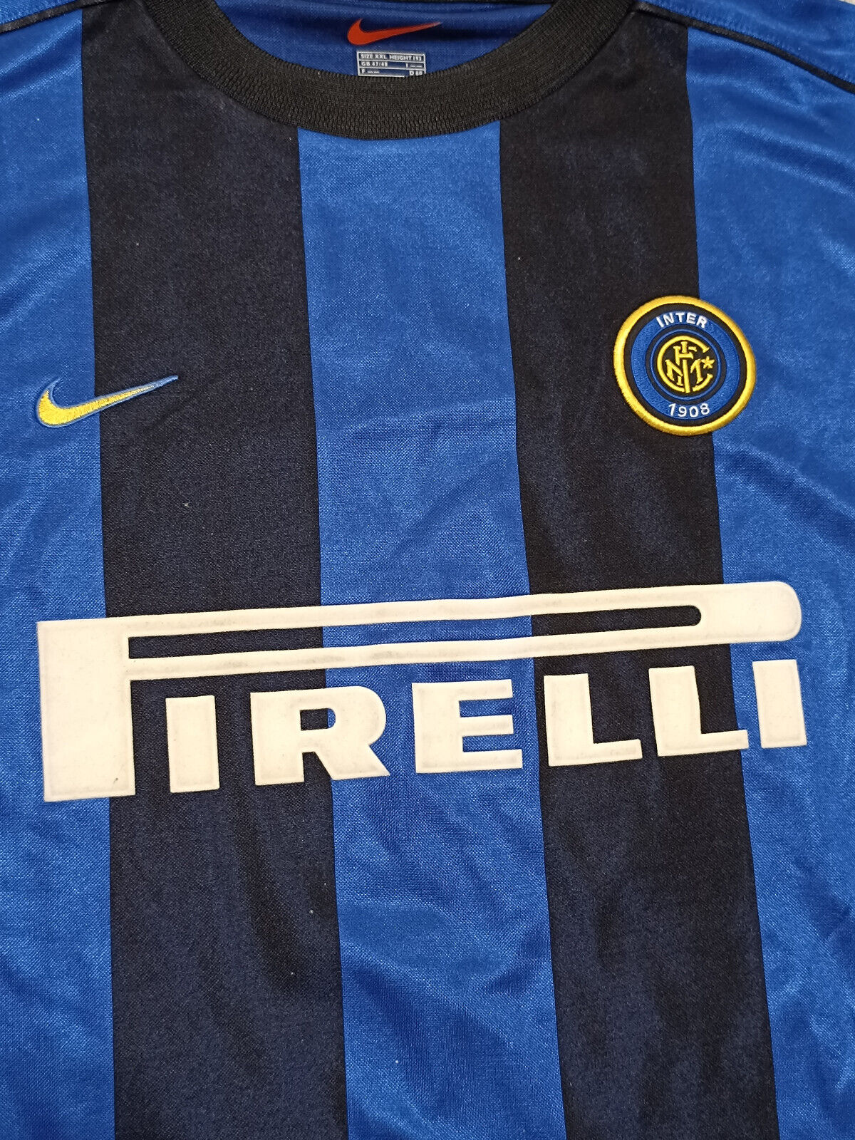 maglia calcio Inter vintage RECOBA Pirelli 1999 2000 ORIGINALE jersey shirt XXL