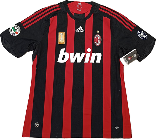 maglia calcio vintage GATTUSO AC Milan 2008 2009 Bwin Adidas XL