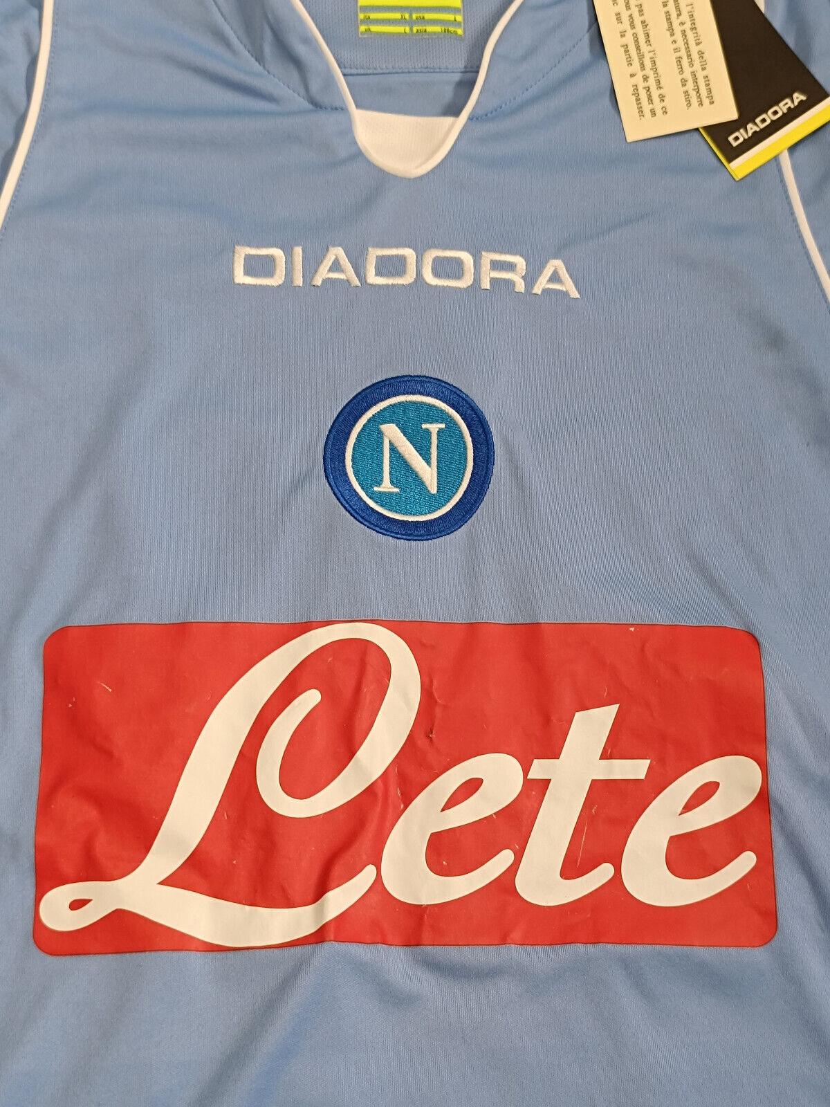 maglia calcio vintage Napoli GARGANO 2007 2008 shirt calcio Jersey Diadora Lete