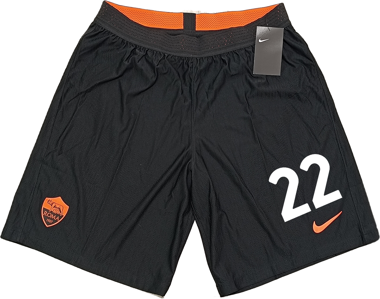 pantaloncini  roma worn player issue ZANIOLO nike shorts 2020 2021 third kit