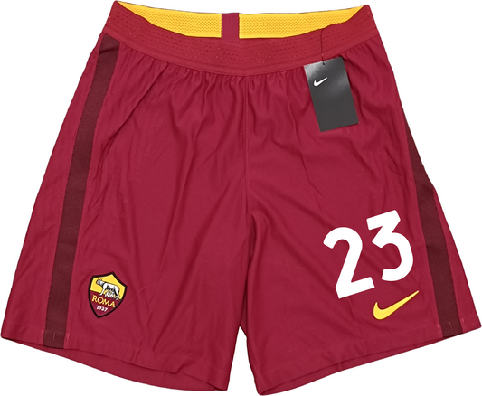 pantaloncini  roma worn player issue MANCINI nike shorts 2020 2021 Home kit