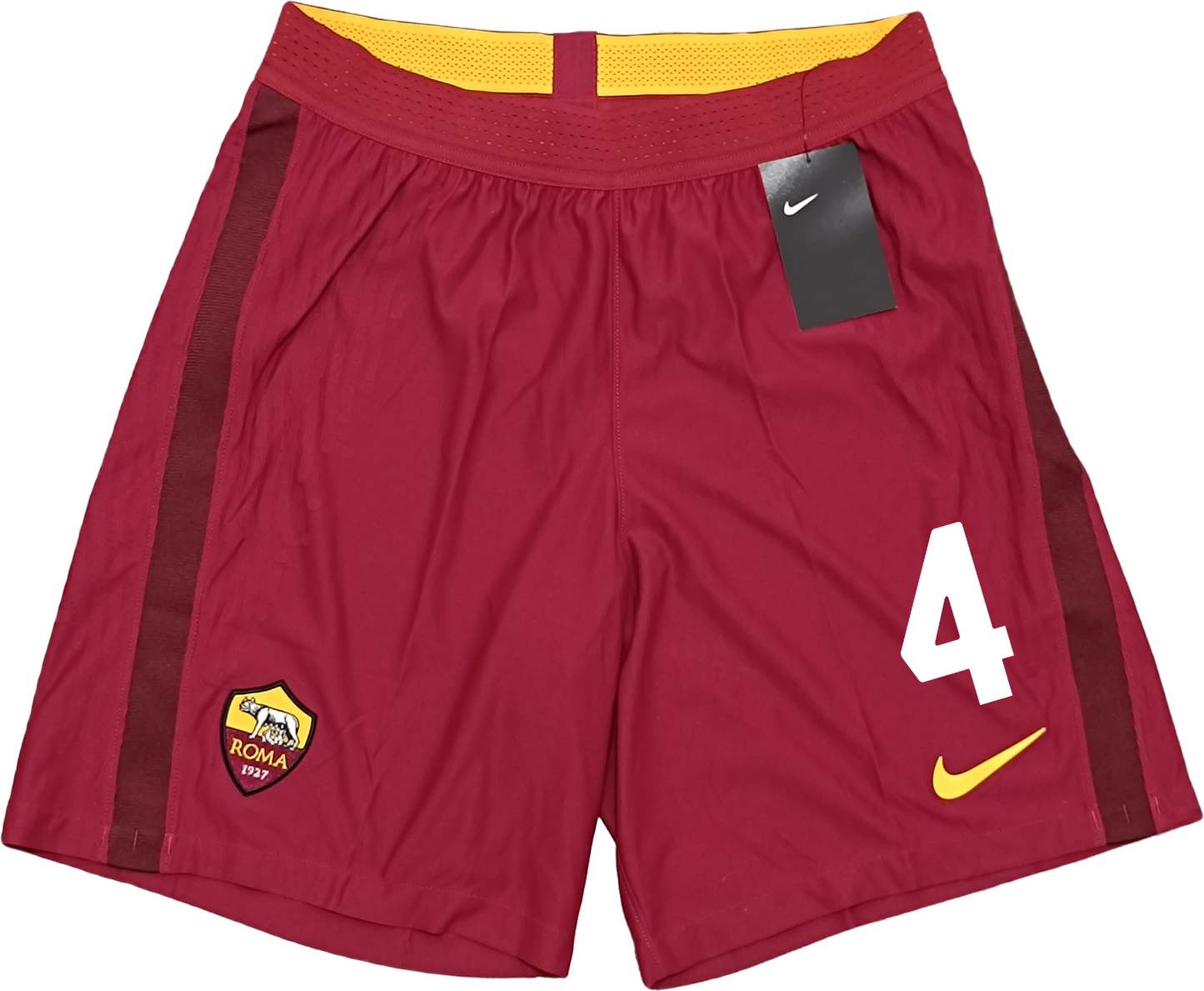 pantaloncini  roma worn player issue CRISTANTE nike shorts 2020 2021 Home kit