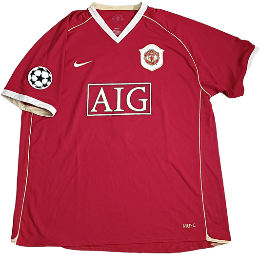 cristiano ronaldo maglia manchester united 2006 2007 aig jersey authentic XXL