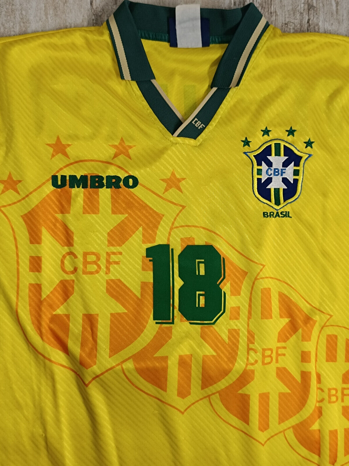 maglia vintage shirt brasil Ronaldo PLAYER brazil Olympiad ATLANTA 1996 jersey