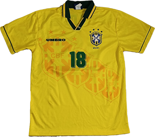 maglia vintage shirt brasil Ronaldo issued brazil Olympiad ATLANTA 1996 jersey