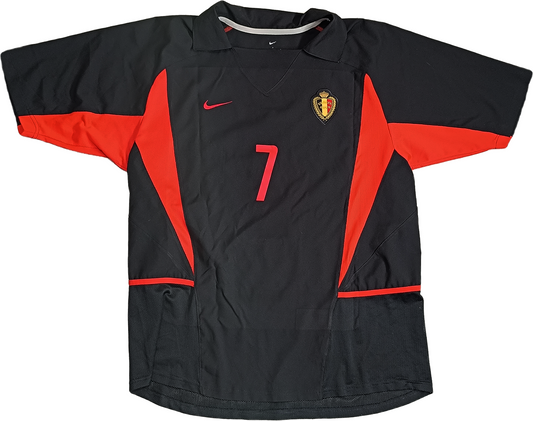 maglia calcio vintage Maillot Belgium Belgio WILMOTS Japan 2002 Nike World