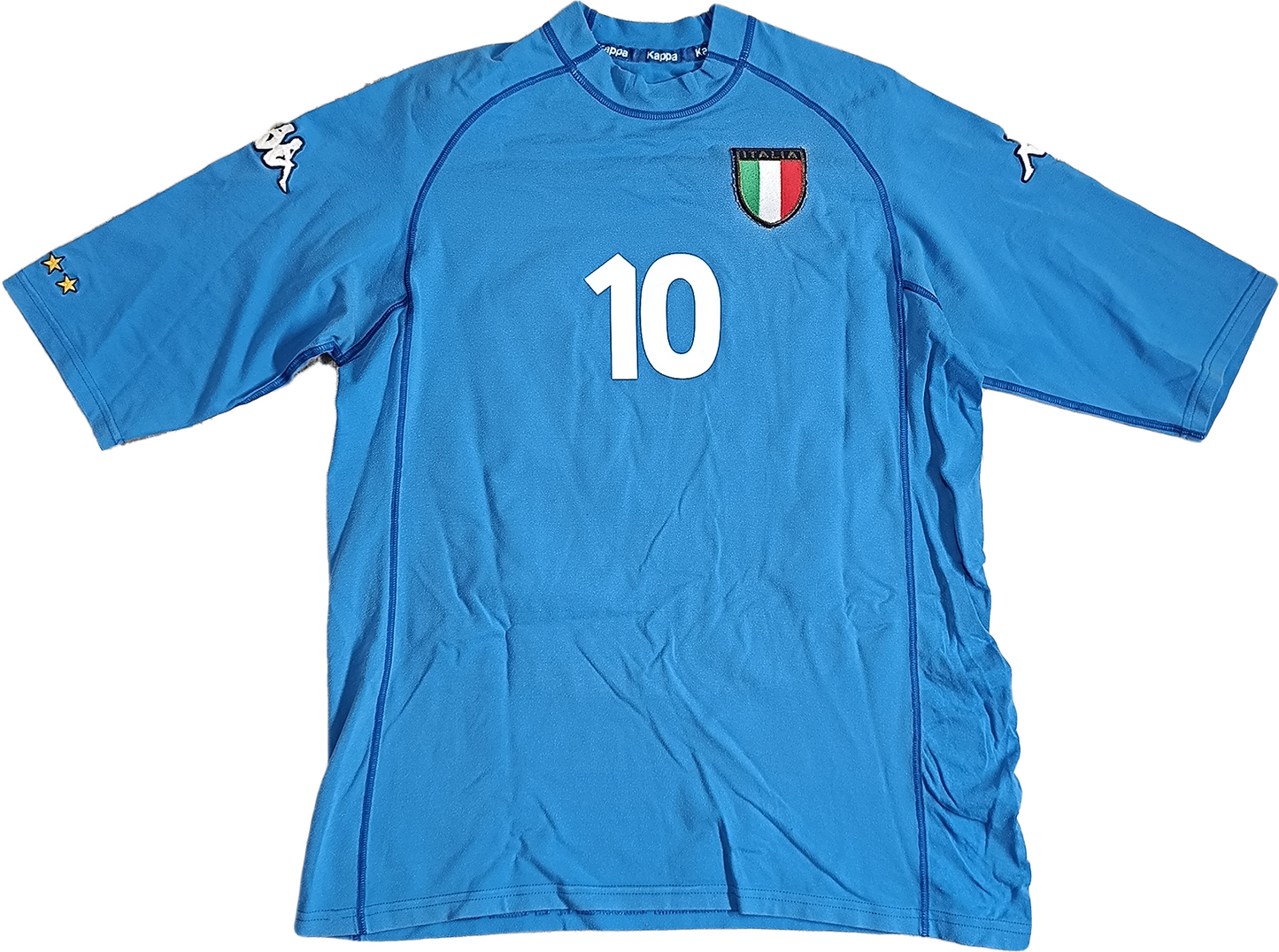 maglia italia Kappa EURO 2000 DEL PIERO 20 Player version home L jersey 87%13%