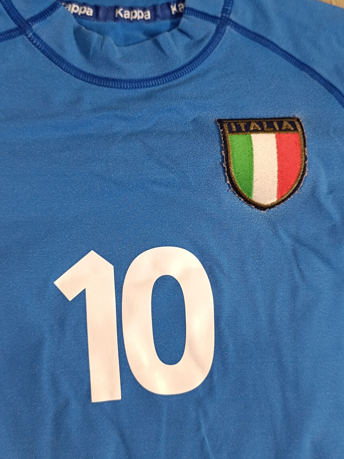 maglia italia Kappa EURO 2000 DEL PIERO 20 Player version home L jersey 87%13%