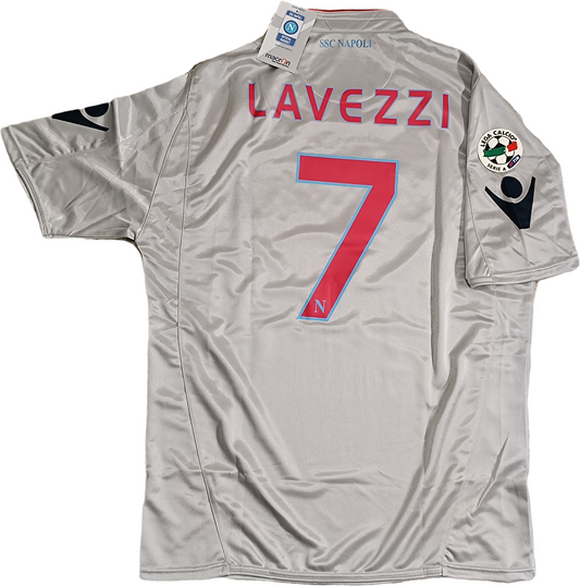 maglia Napoli vintage LAVEZZI 2009 2010 Home Jersey Diadora XL Lete