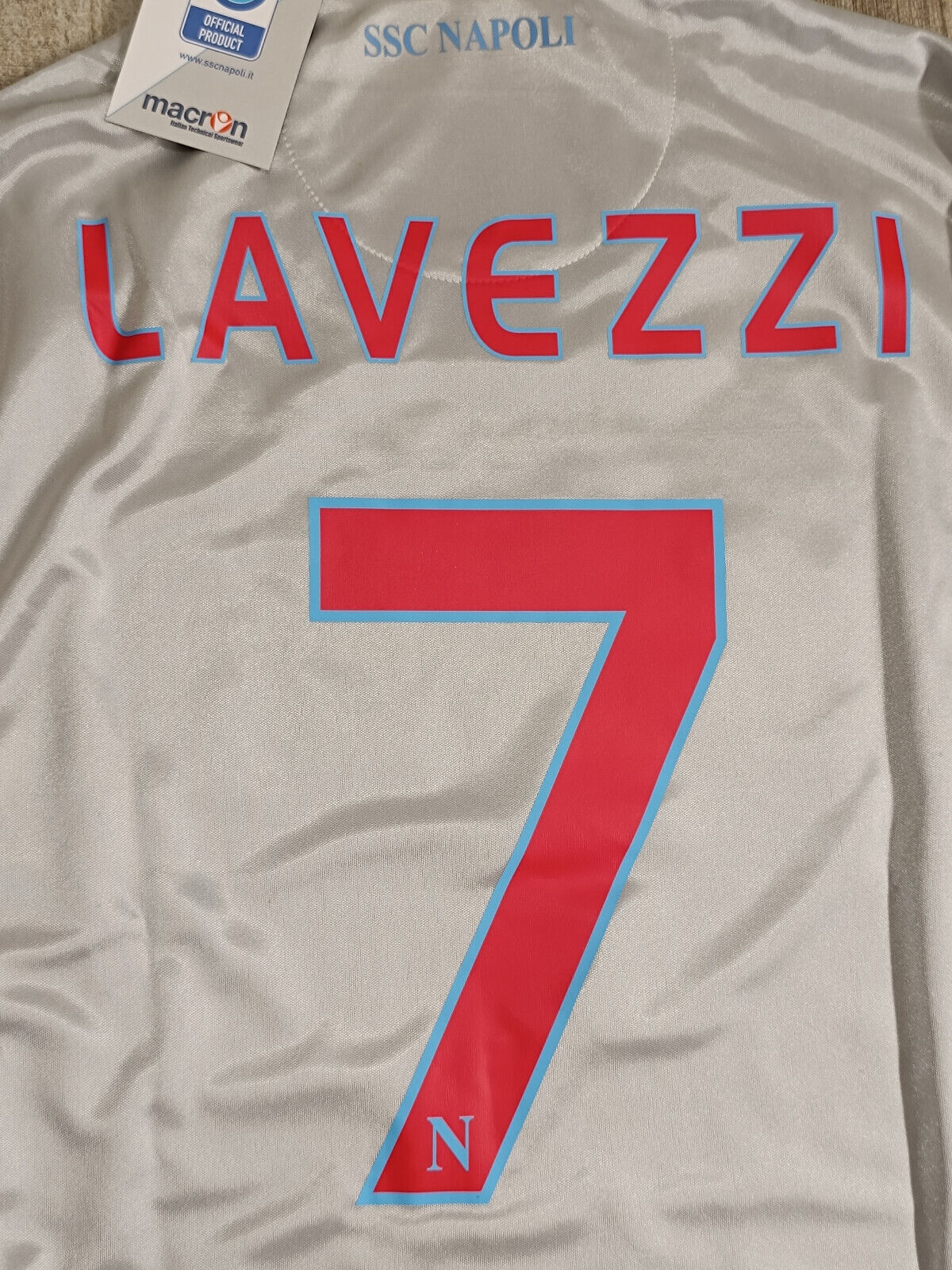 maglia Napoli vintage LAVEZZI 2009 2010 Home Jersey Diadora XL Lete