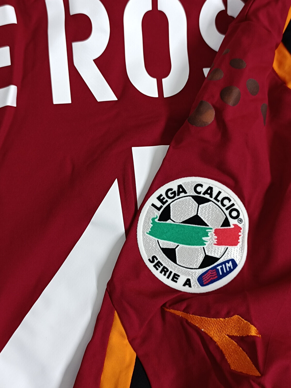 maglia calcio vintage AS Roma De Rossi #4 Mazda Diadora 2004 2005