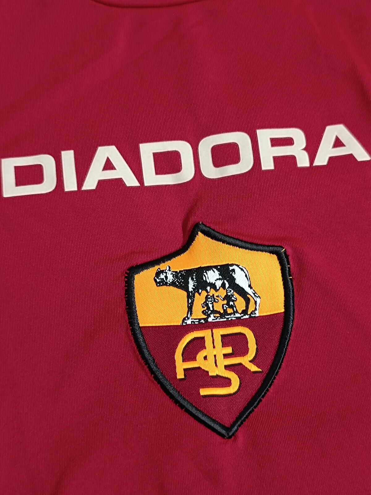 maglia calcio vintage AS Roma De Rossi #4 Mazda Diadora 2004 2005