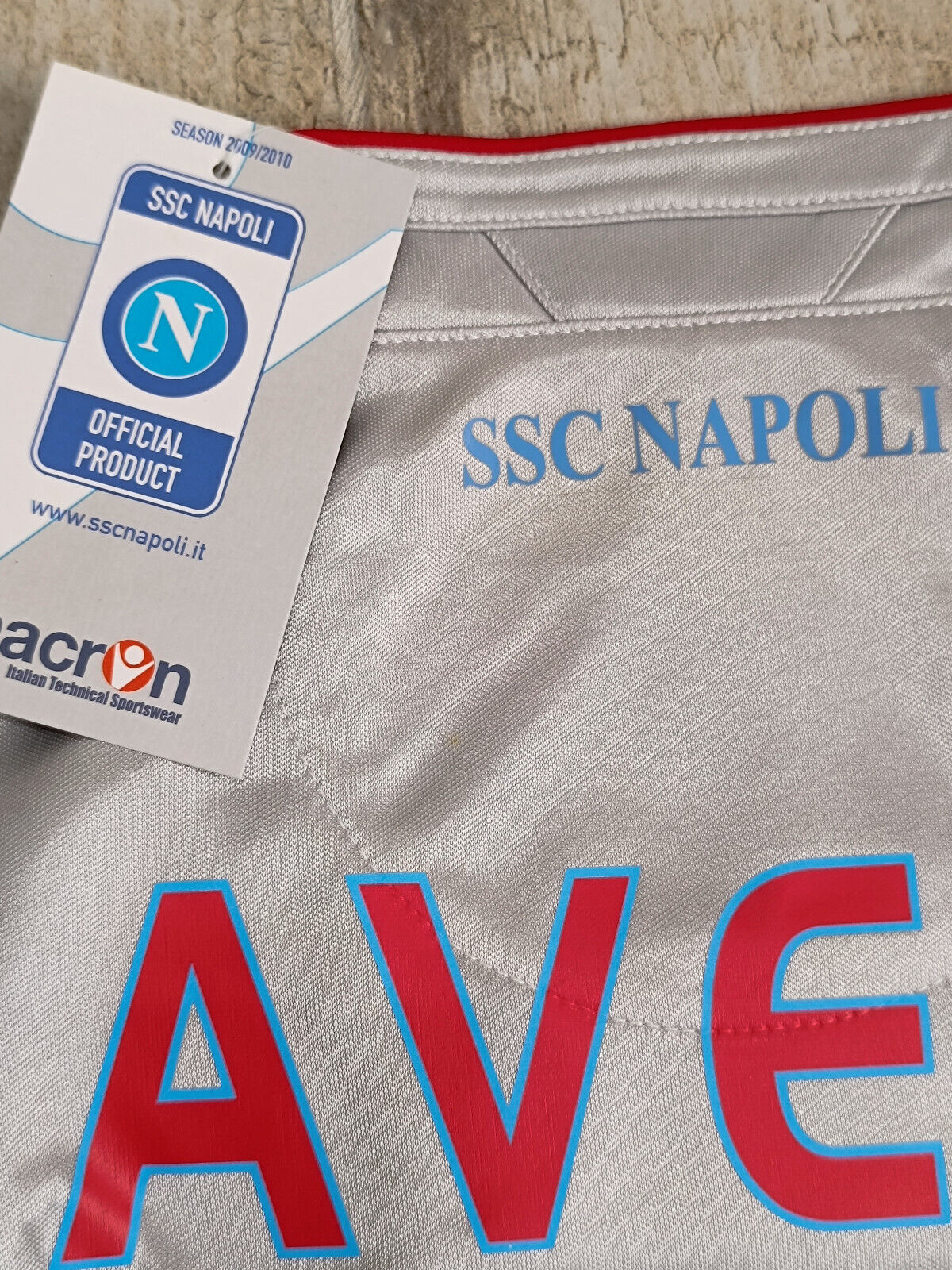 maglia Napoli vintage LAVEZZI 2009 2010 Home Jersey Diadora XL Lete