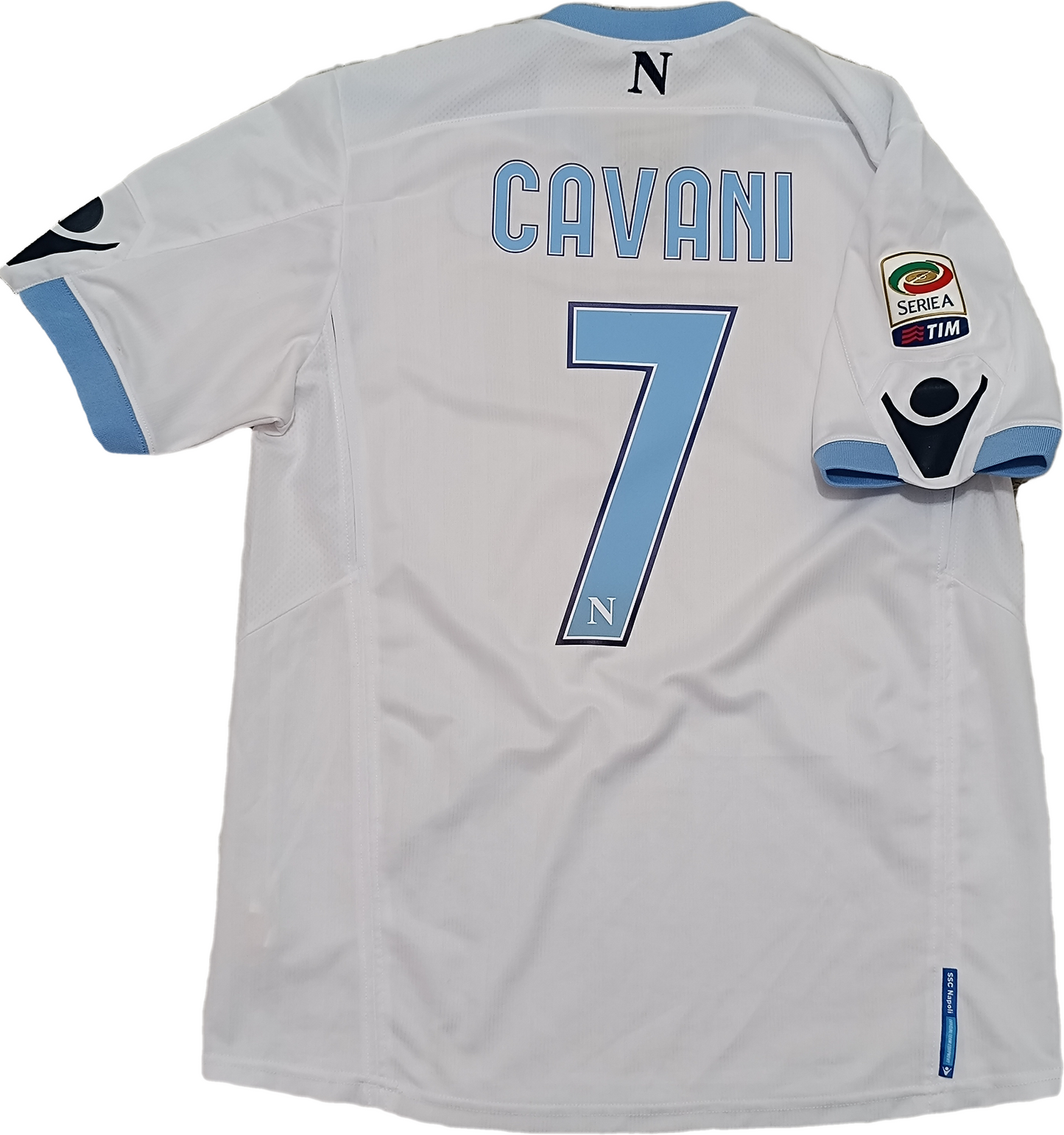 maglia calcio vintage Napoli Cavani home 2010 2011 shirt Jersey Macron XL Lete