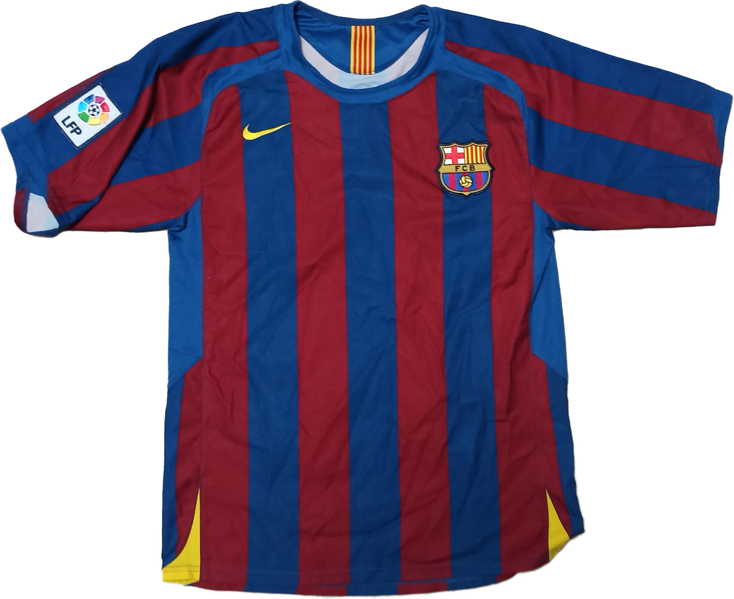 maglia calcio vintage Barcelona Nike Ronaldinho 2005 2006 Home TOTAL 90 Barca