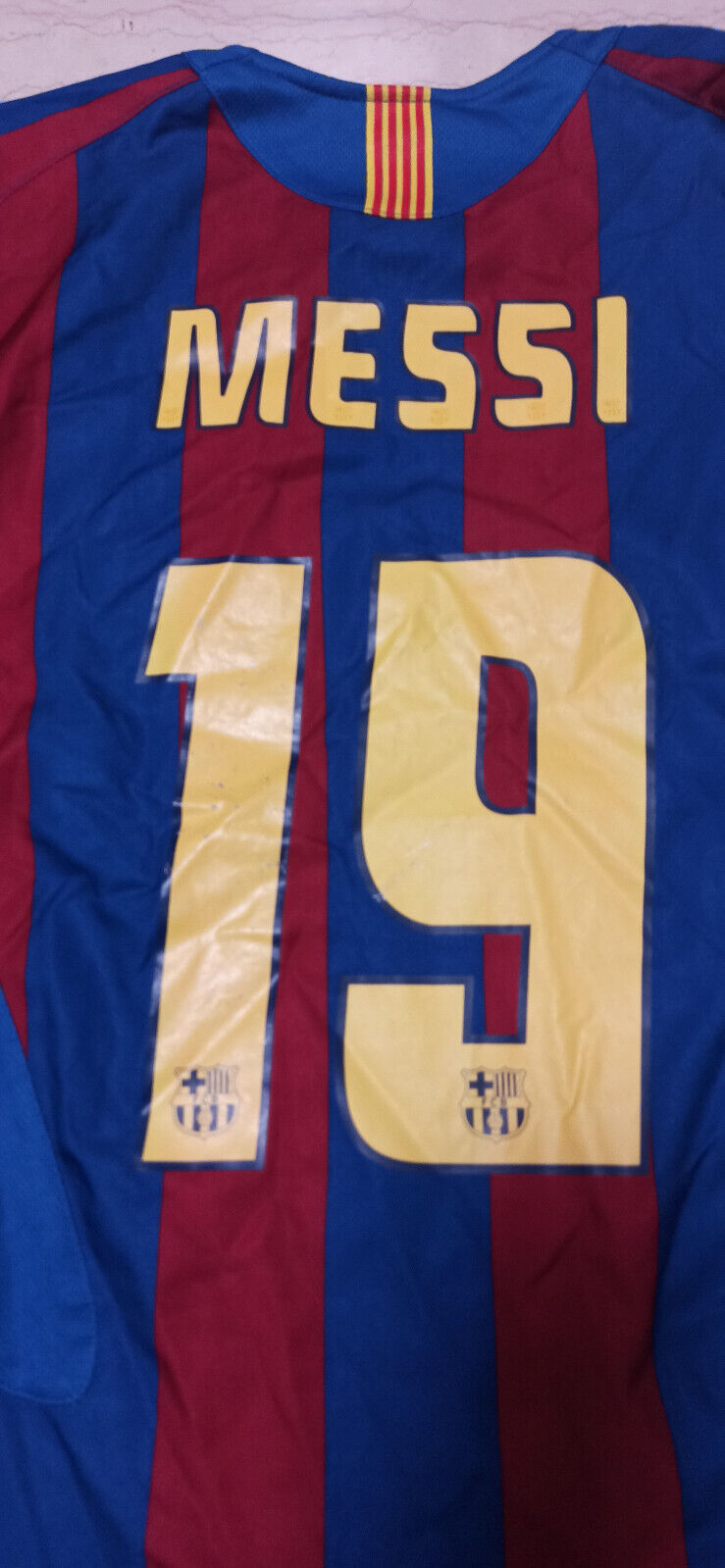 maglia calcio vintage Barcelona Nike Ronaldinho 2005 2006 Home TOTAL 90 Barca