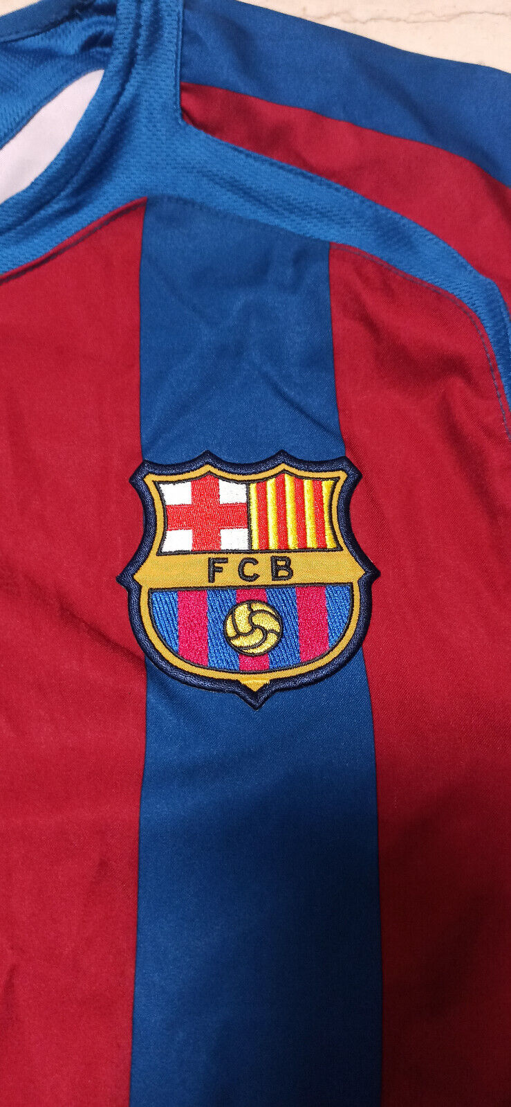 maglia calcio vintage Barcelona Nike Ronaldinho 2005 2006 Home TOTAL 90 Barca