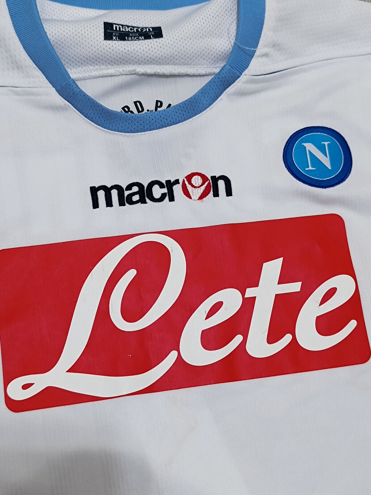 maglia calcio vintage Napoli Cavani home 2010 2011 shirt Jersey Macron XL Lete