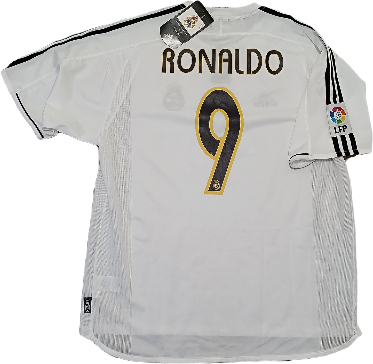 maglia calcio Ronaldo Real Madrid vintage Siemens Mobile 2003 2004 LFP home