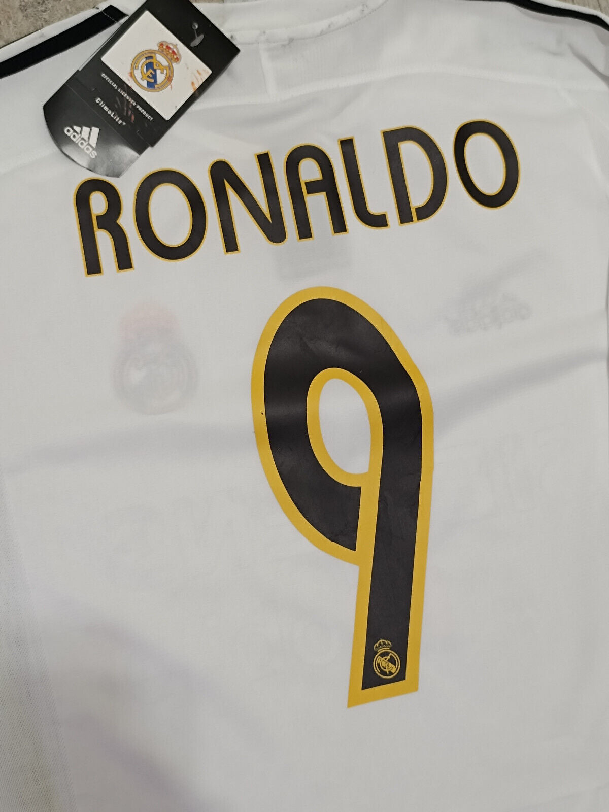 maglia calcio Ronaldo Real Madrid vintage Siemens Mobile 2003 2004 LFP home