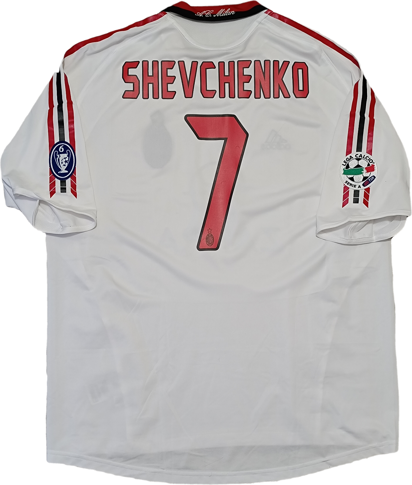 Maglia calcio vintage AC Milan Shevchenko 2005 2006 ADIDAS Zafira Away shirt