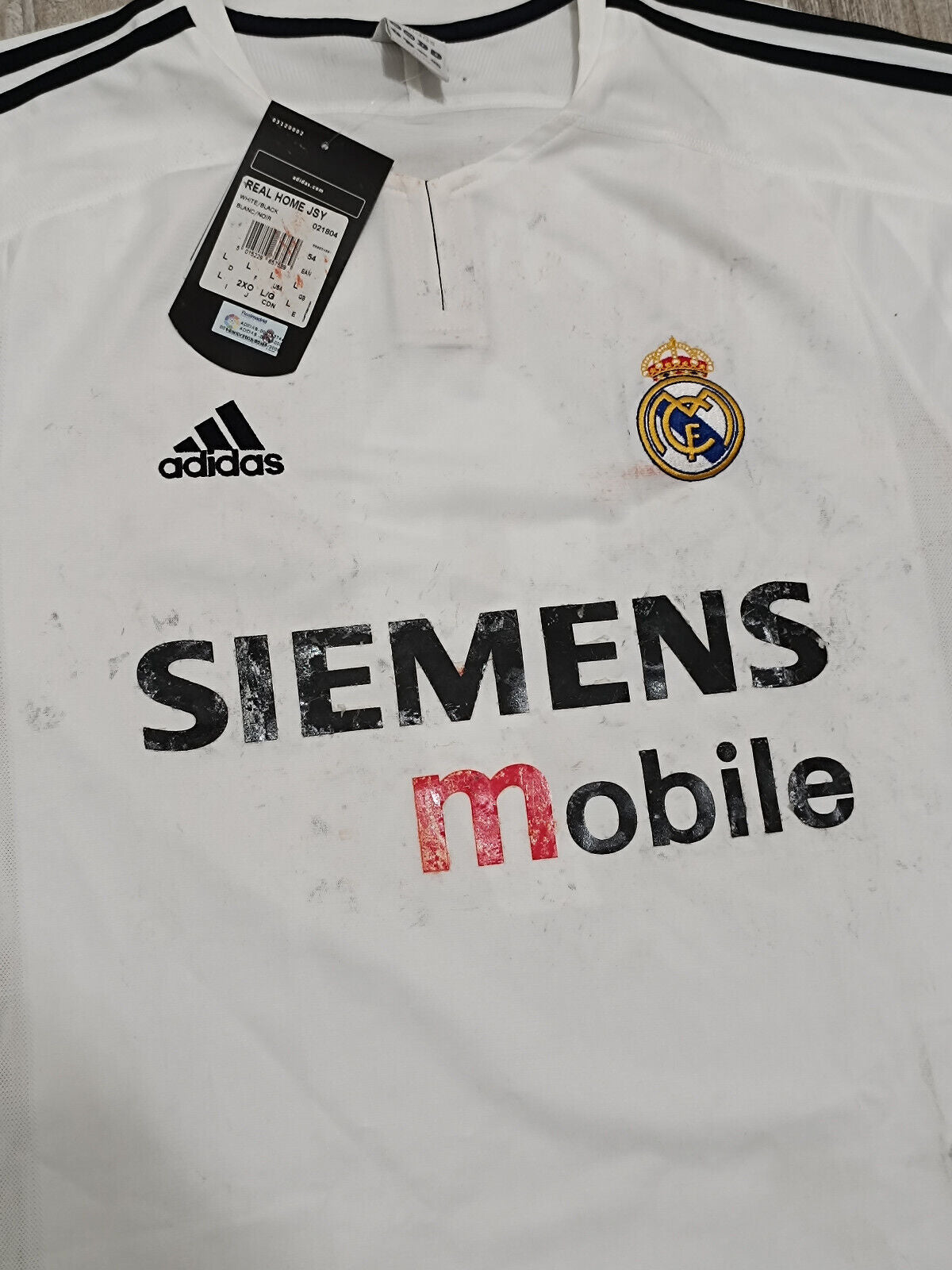 maglia calcio Ronaldo Real Madrid vintage Siemens Mobile 2003 2004 LFP home