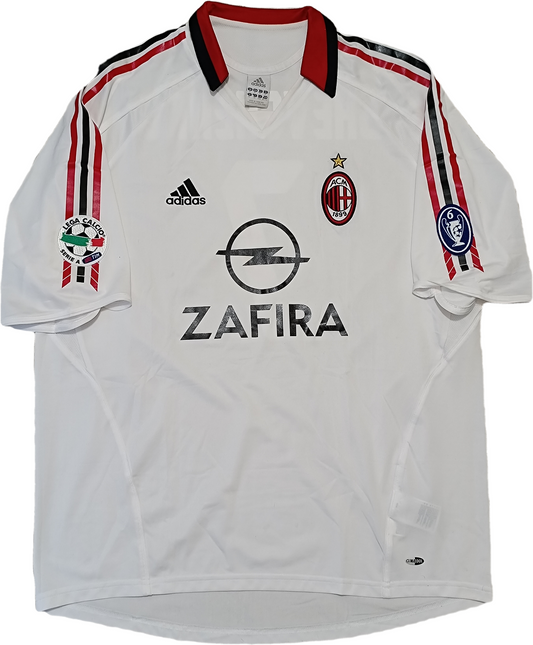 Maglia calcio vintage AC Milan Shevchenko 2005 2006 ADIDAS Zafira Away shirt