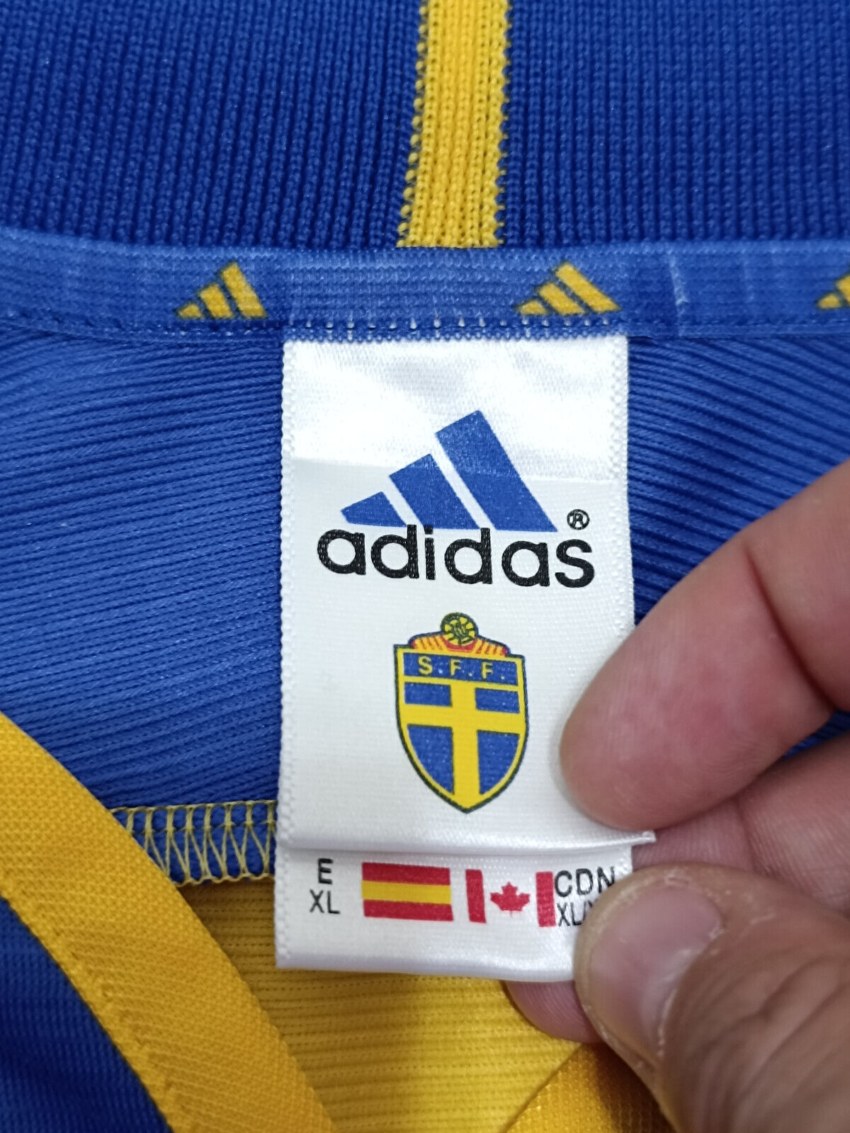 maglia match worn Ibrahimovic Svezia Sweden Adidas EQUIPMENT EURO 2000 DEBUT