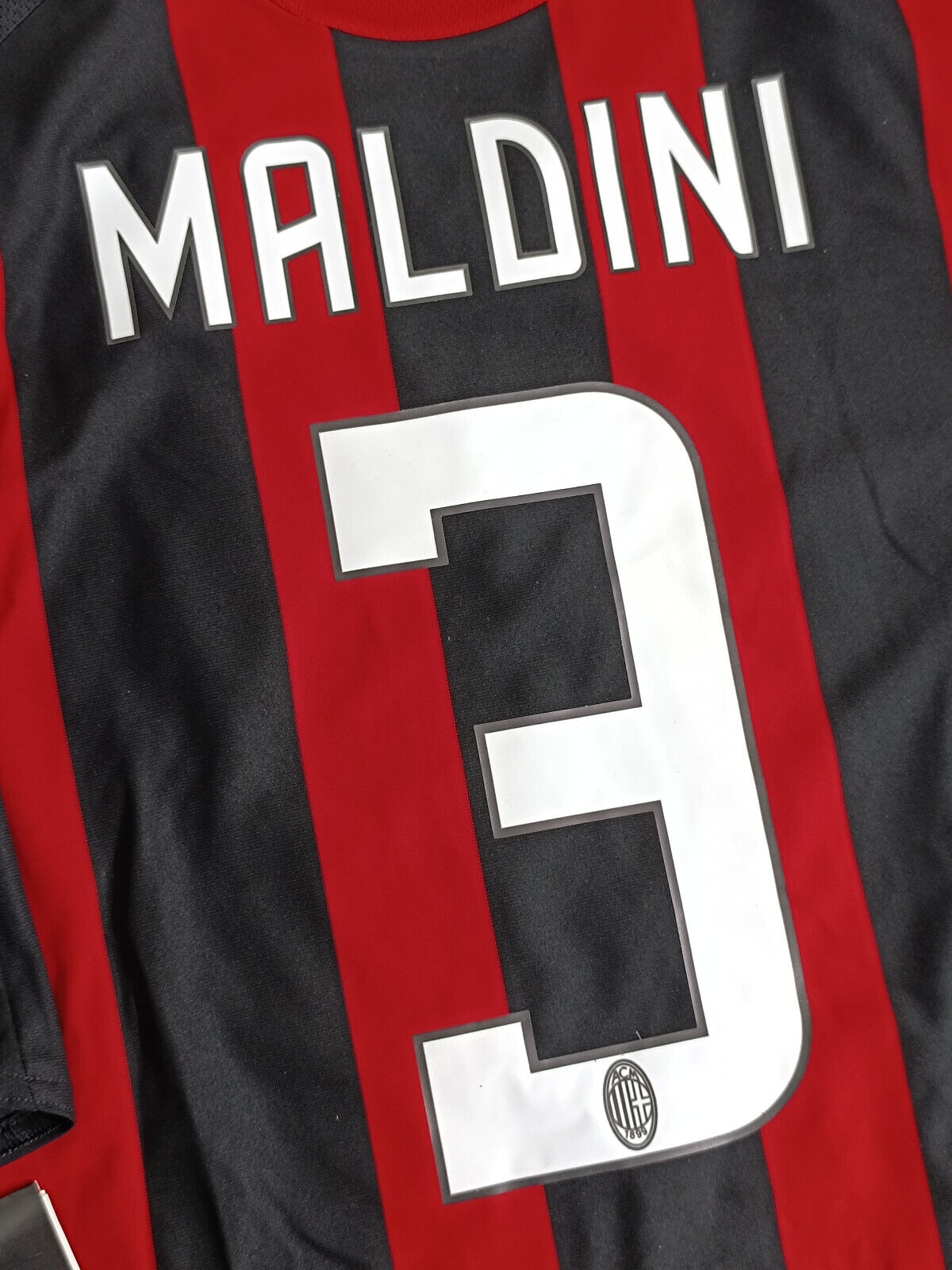 maglia calcio vintage MALDINI AC Milan 2008 2009 Bwin Adidas XL *NUOVA*