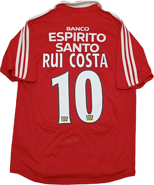 maglia calcio vintage Adidas Benfica RUI COSTA Portugal 2007 2008