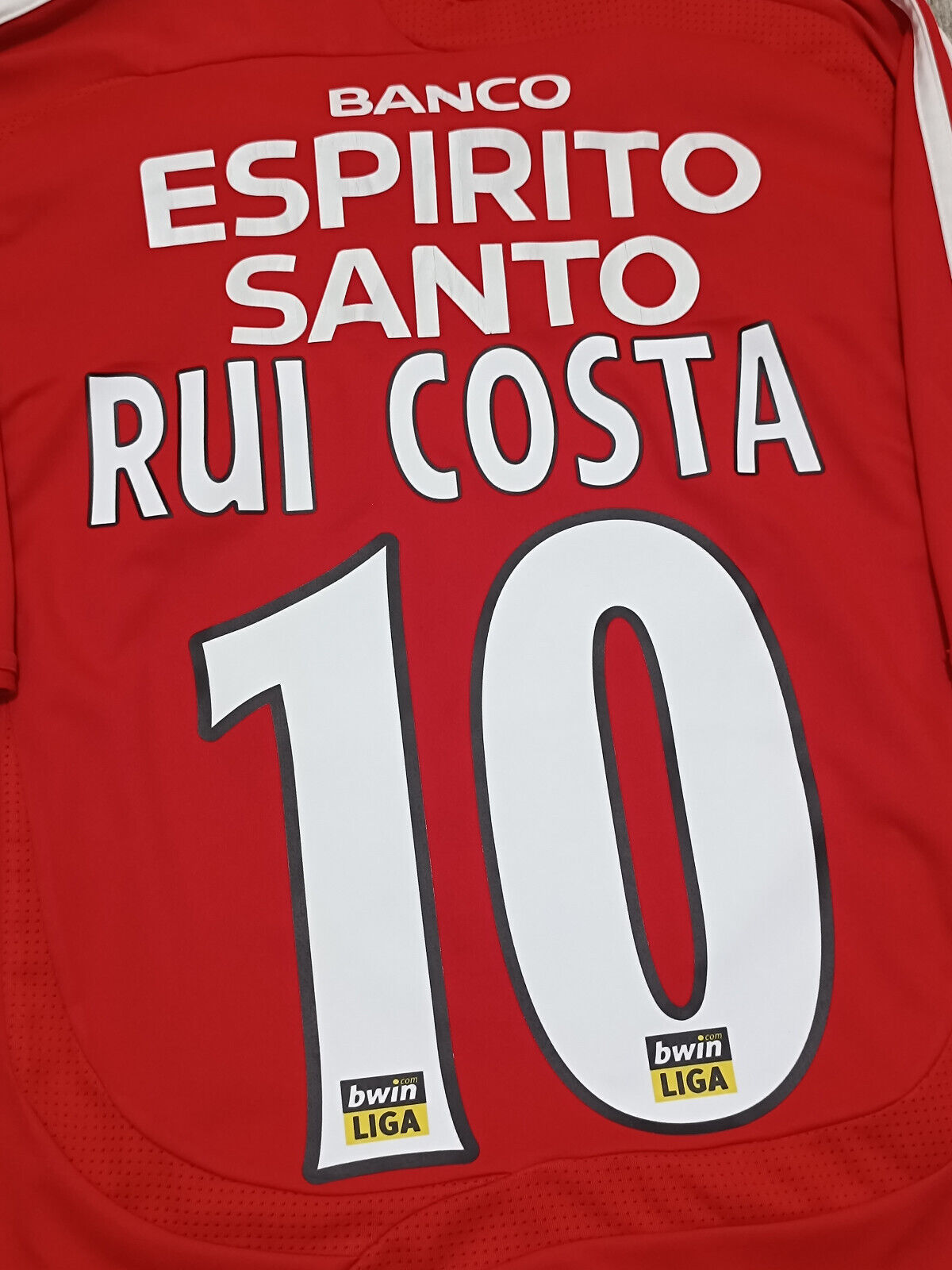 maglia calcio vintage Adidas Benfica RUI COSTA Portugal 2007 2008