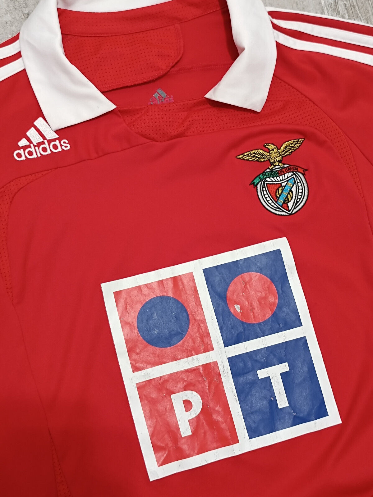 maglia calcio vintage Adidas Benfica RUI COSTA Portugal 2007 2008