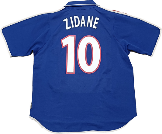 maglia calcio vintage Zidane France Adidas EURO 2000 winnders XL rare