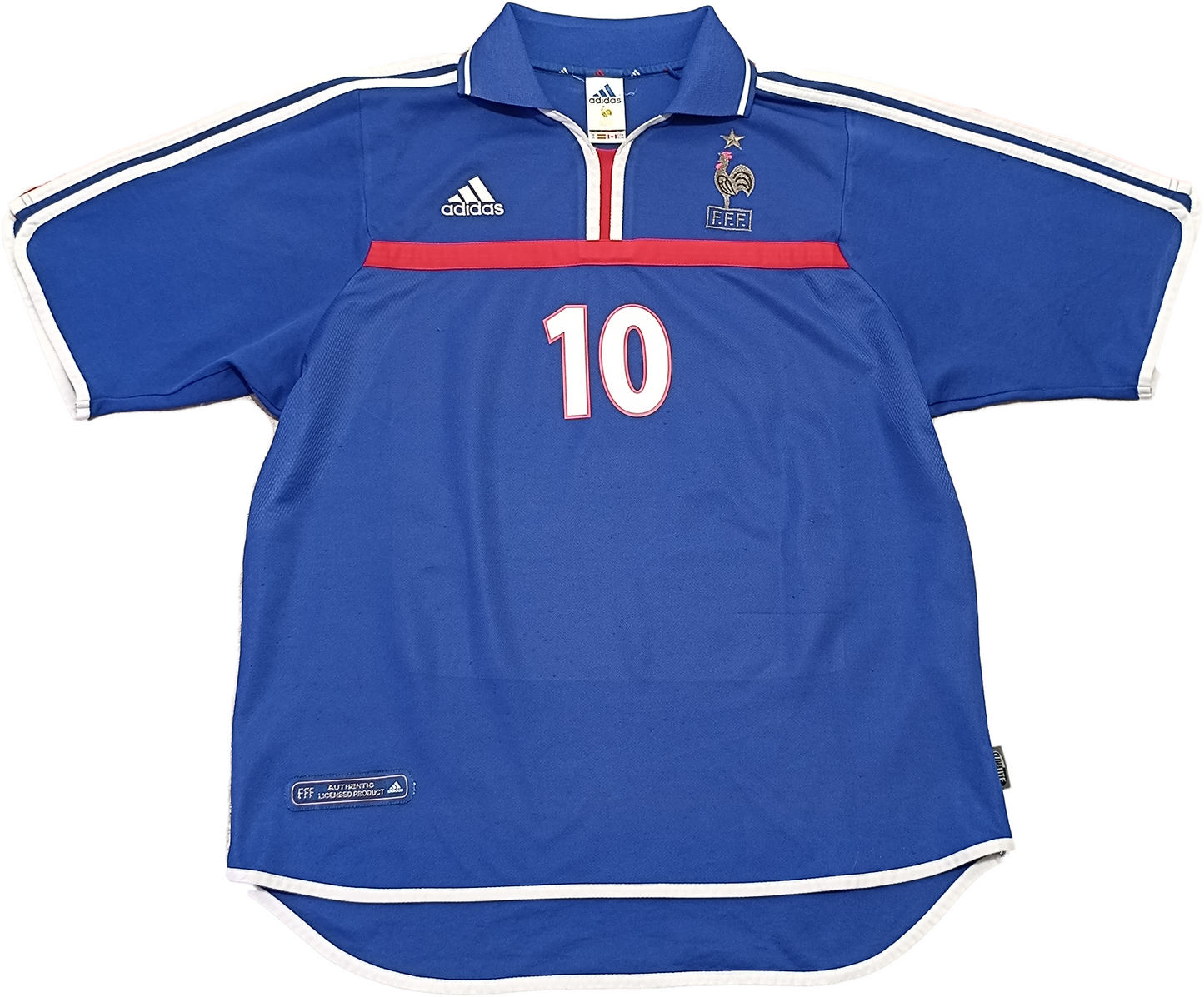 maglia calcio vintage Zidane France Adidas EURO 2000 winnders XL rare