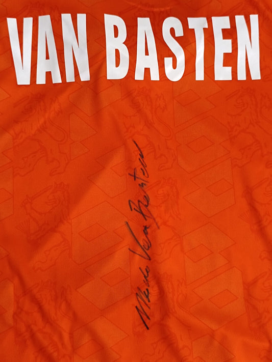 Maglia calcio vintage Van Basten signed autograph netherlands trikot shirt L