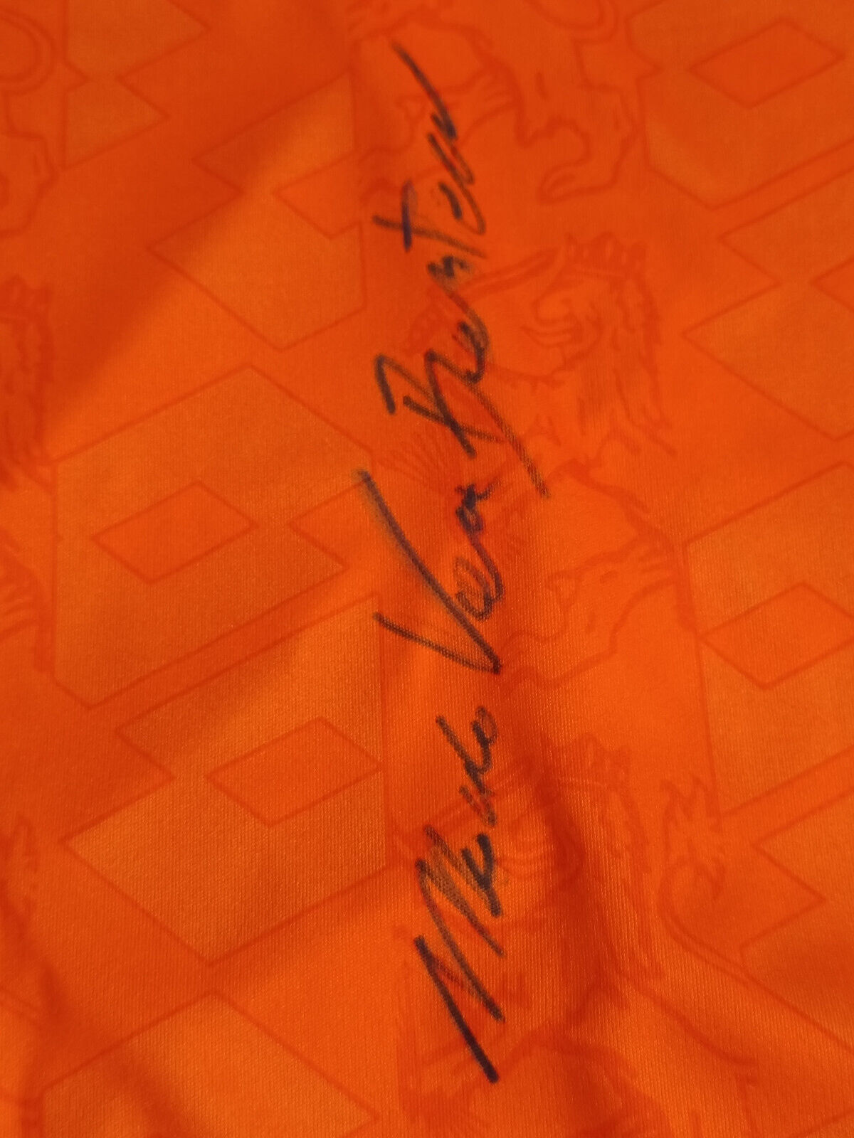 Maglia calcio vintage Van Basten signed autograph netherlands trikot shirt L