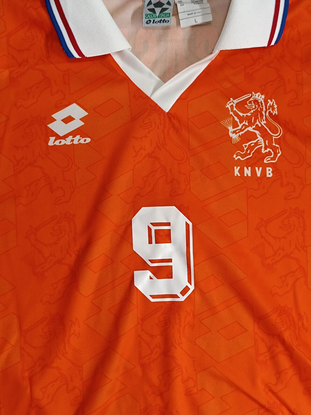 Maglia calcio vintage Van Basten signed autograph netherlands trikot shirt L