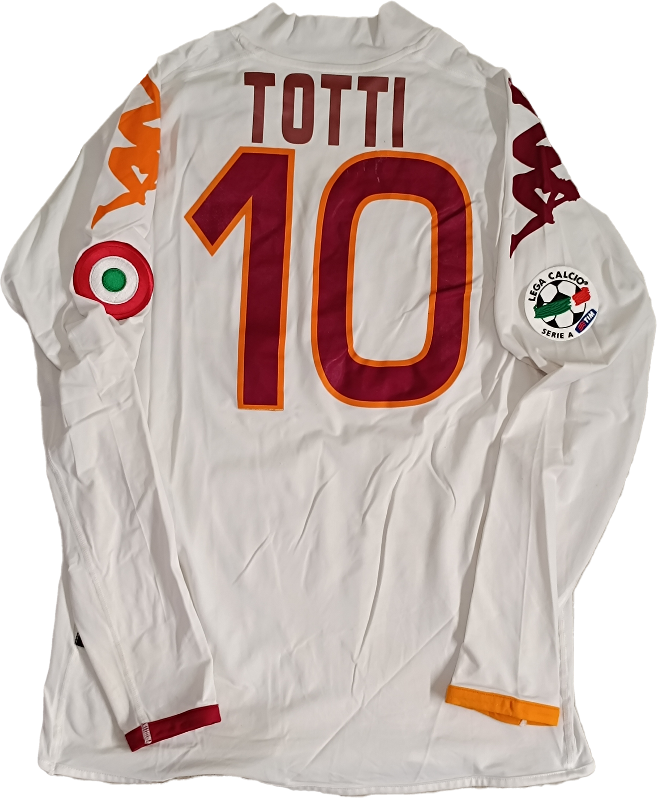 Maglia Roma Totti Kappa 2007 2008 Wind Serie A S away Jersey