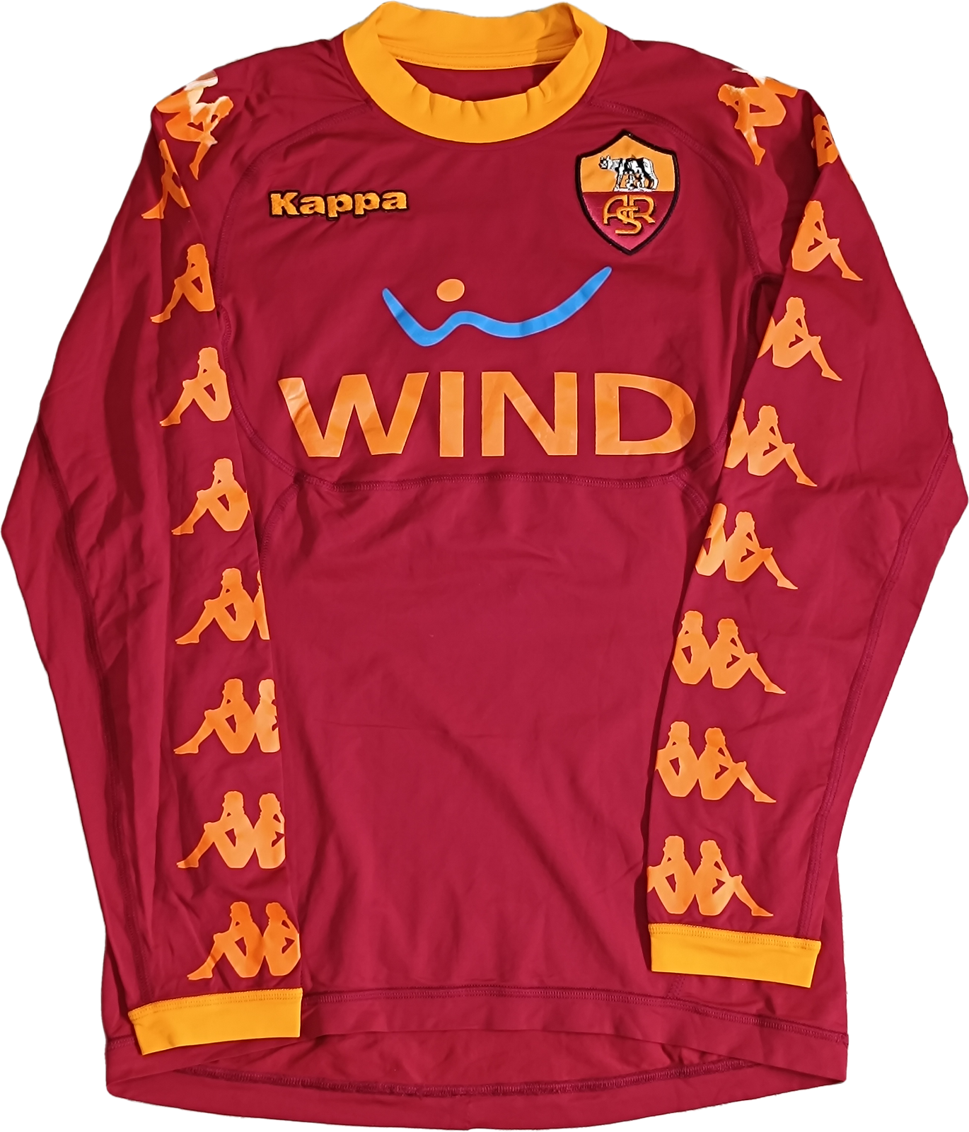 Maglia calcio vintage Roma Totti Kappa 2010 2011 Wind Serie A S home Jersey